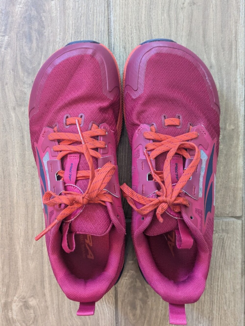 Altra Lone Peak Pink Trail Running Shoes Women Sz 7
